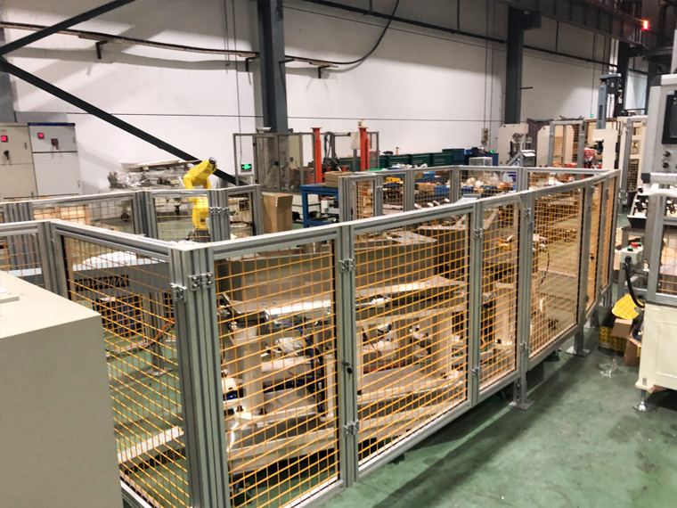 澳宏機(jī)器人安全圍欄易拆裝，安全堅(jiān)固